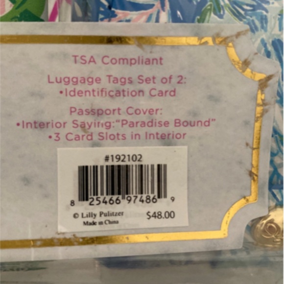 Lilly Pulitzer Accessories Lilly Pulitzer Luggage Tags And Passport